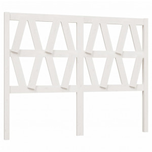 Cabeceira de cama 146x4x100 cm pinho maciço branco H