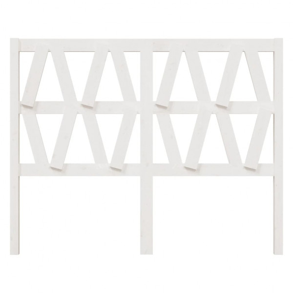 Cabecero de cama madera maciza de pino blanco 146x4x100 cm M 3