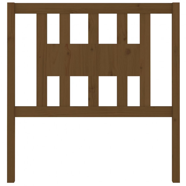 Cabeceira de cama 106x4x100 cm pinho maciço castanho mel M 3