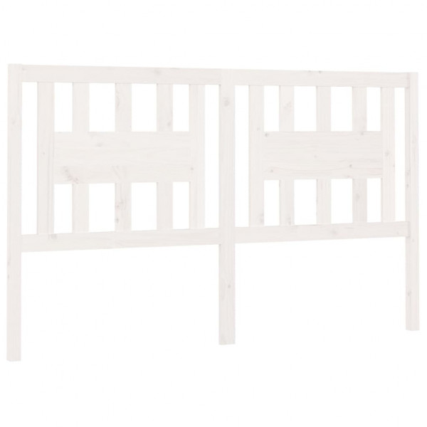 Cabecero madera maciza de pino blanco 141x4x100 cm M 2