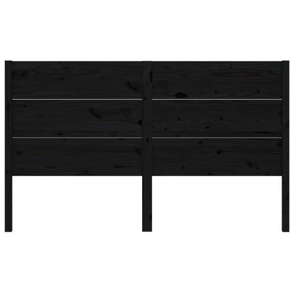 Cabecero madera maciza de pino negro 126x4x100 cm M 3