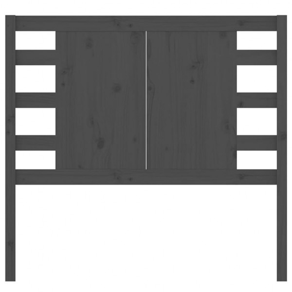 Cabeceira de cama 106x4x100 cm pinho maciço cinzento M 3