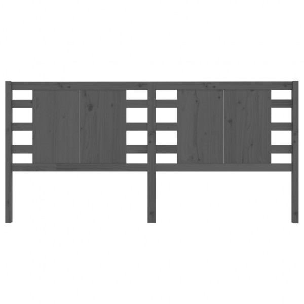 Cabeceira de cama 206x4x100 cm pinho maciço cinzento M 3