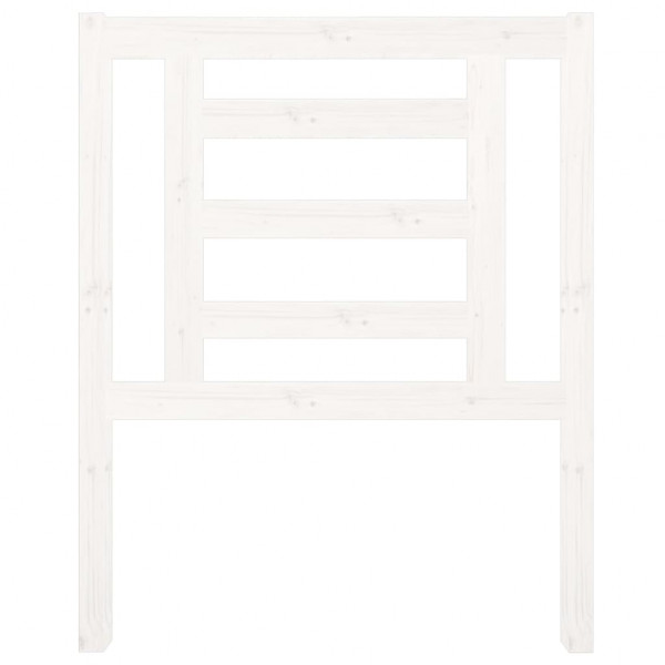 Cabecero de cama madera maciza de pino blanco 81x4x100 cm M 3