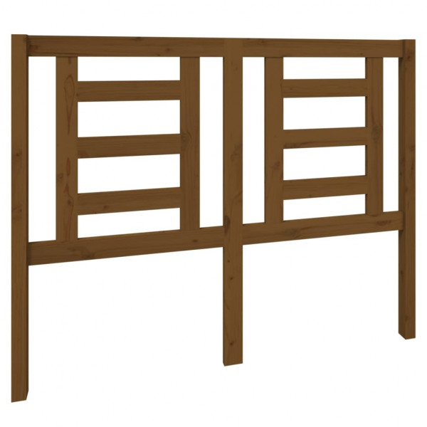 Cabeceira de cama 126x4x100 cm pinho maciço castanho mel M 2