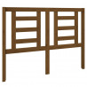 Cabeceira de cama 126x4x100 cm pinho maciço castanho mel 2