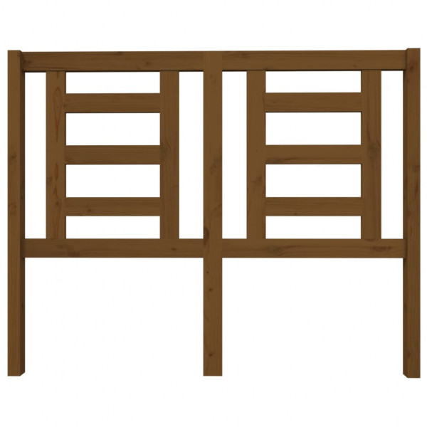 Cabeceira de cama 126x4x100 cm pinho maciço castanho mel M 3