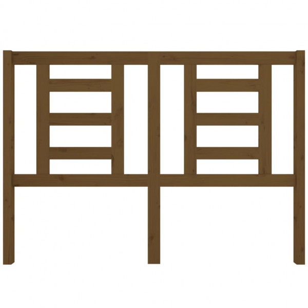 Cabeceira de cama 141x4x100 cm pinho maciço castanho mel M 3