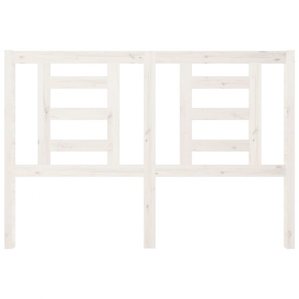 Cabecero de cama madera maciza de pino blanco 146x4x100 cm M 3