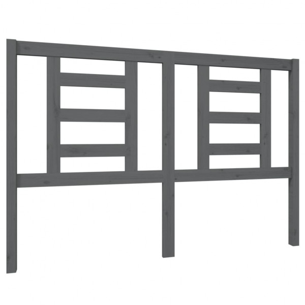 Cabeceira de cama 146x4x100 cm pinho maciço cinzento M 2
