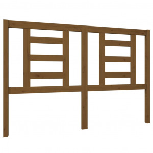 Cabeceira de cama 146x4x100 cm pinho maciço castanho mel H