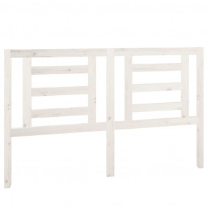 Cabeceira de cama 156x4x100 cm pinho maciço branco H
