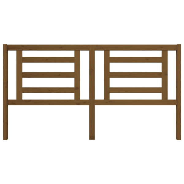 Cabeceira de cama 186x4x100 cm pinho maciço castanho mel M 3