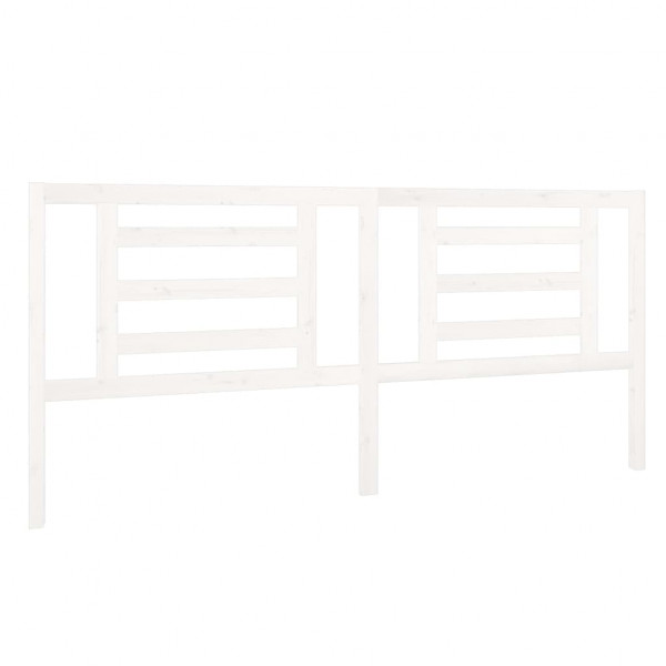 Cabeceira de cama 206x4x100 cm pinho maciço branco M 2