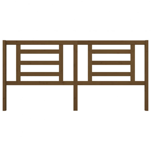 Cabeceira de cama 206x4x100 cm pinho maciço castanho mel M 3