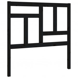 Cabeceira de cama 95.5x4x100 cm pinho maciço preto H