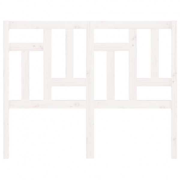 Cabeceira de cama 145.5x4x100 cm madeira de pinho maciça branco M 3