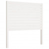 Cabeceira de cama 96x4x100 cm pinho maciço branco 2