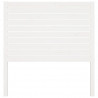 Cabeceira de cama 96x4x100 cm pinho maciço branco 3