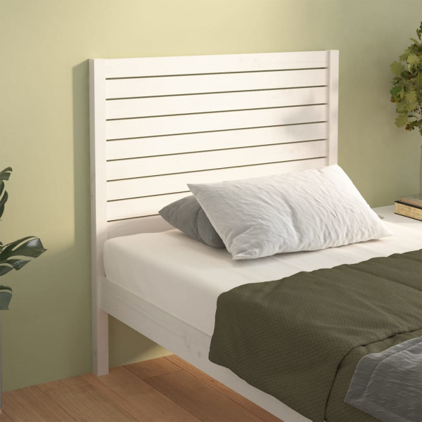 Cabeceira de cama 96x4x100 cm pinho maciço branco M 4