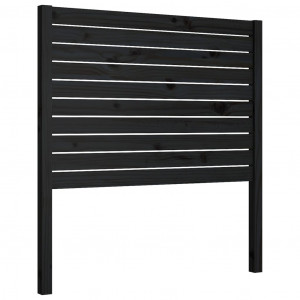 Cabecero de cama madera maciza de pino negro 96x4x100 cm H