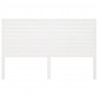 Cabeceira de cama 126x4x100 cm pinho maciço branco 3