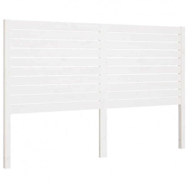 Cabeceira de cama 146x4x100 cm pinho maciço branco M 2
