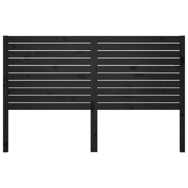 Cabecero de cama madera maciza de pino negro 156x4x100 cm M 3