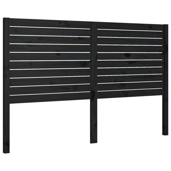 Cabecero de cama madera maciza de pino negro 166x4x100 cm M 2