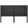 Cabeceira de cama 166x4x100 cm pinho maciço preto 3
