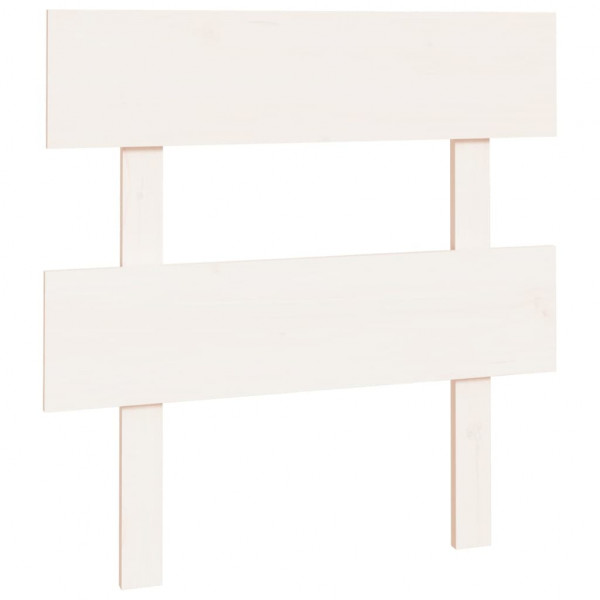 Cabeceira de cama 93.5x3x81 cm pinho maciço branco M 2
