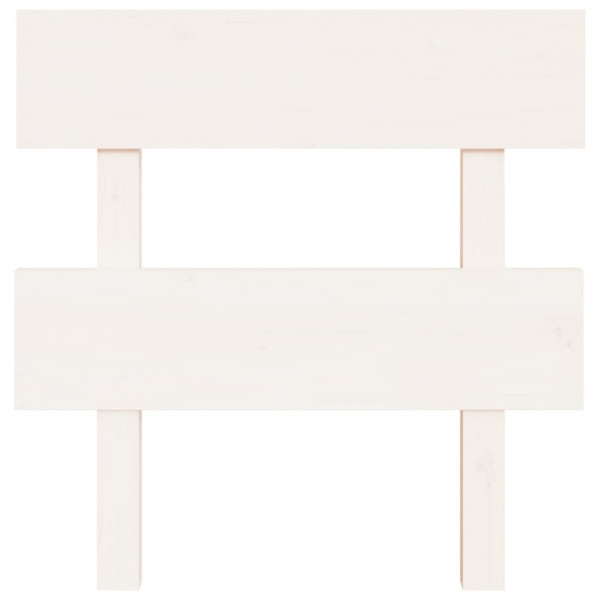 Cabecero de cama madera maciza de pino blanco 103.5x3x81 cm M 3