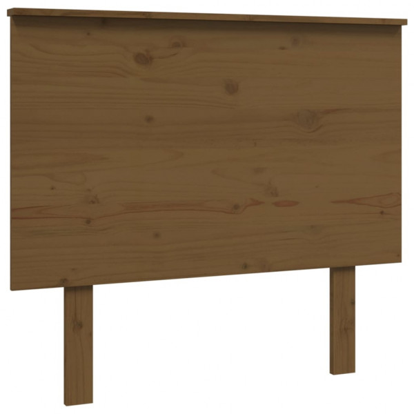 Cabecero de cama madera maciza de pino marrón miel 94x6x82.5 cm M 2