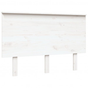 Cabecero de cama madera maciza de pino blanco 124x6x82.5 cm H