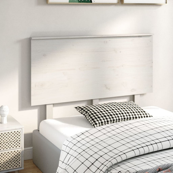 Cabeceira de cama 124x6x82.5 cm pinho maciço branco M 4