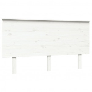 Cabecero de cama madera maciza de pino blanco 144x6x82.5 cm H