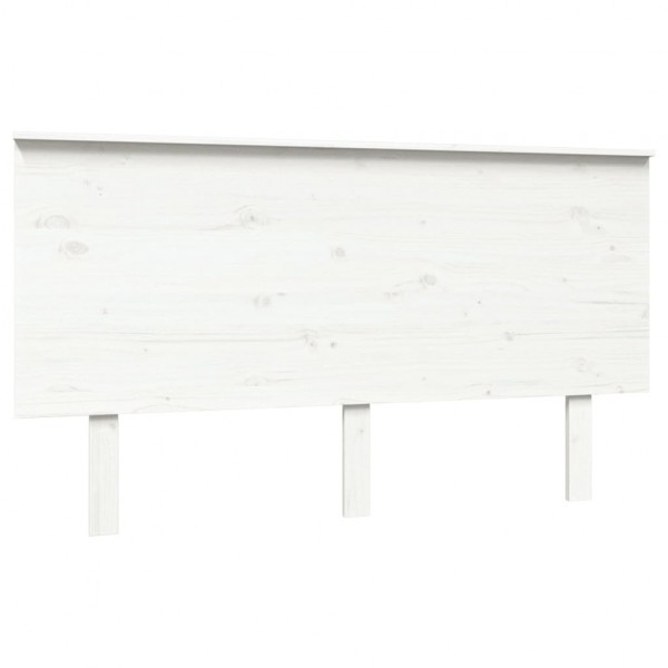 Cabecero de cama madera maciza de pino blanco 144x6x82.5 cm M 2