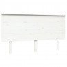 Cabeceira de cama 144x6x82.5 cm pinho maciço branco 2