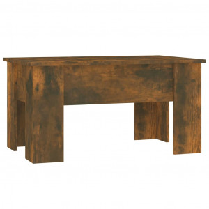 Mesa de centro madera contrachapada roble ahumado 79x49x41 cm H