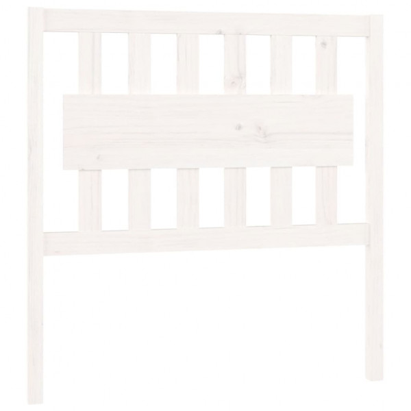 Cabeceira de cama 95.5x4x100 cm madeira de pinho maciça branco M 2