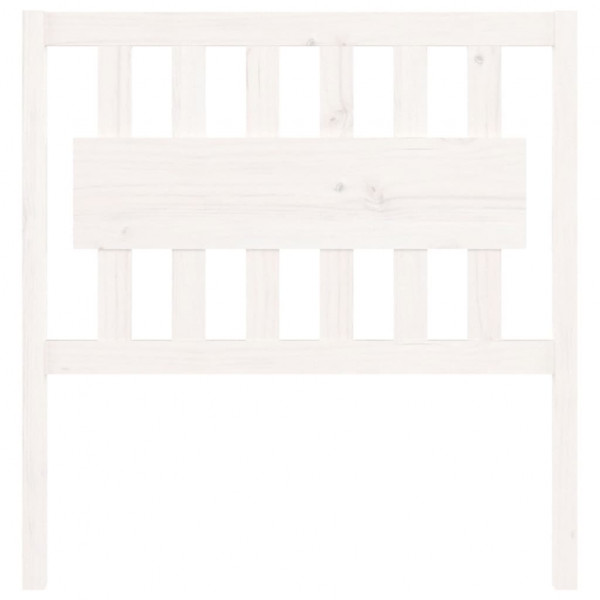 Cabecero de cama madera maciza de pino blanco 95.5x4x100 cm M 3