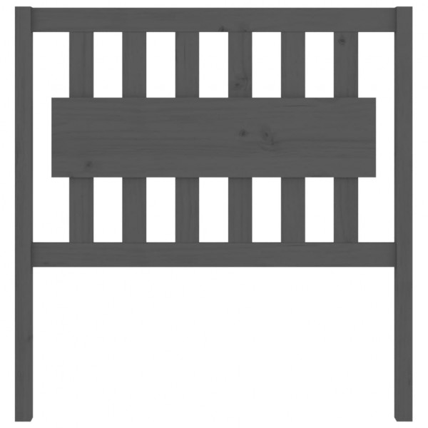 Cabeceira de cama 95.5x4x100 cm pinho maciço cinzento M 3