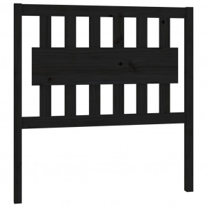 Cabeceira de cama 95.5x4x100 cm pinho maciço preto H