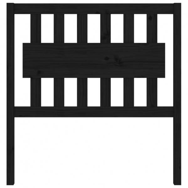 Cabecero de cama madera maciza de pino negro 95.5x4x100 cm M 3