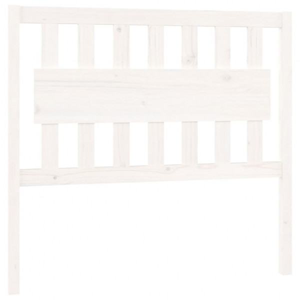 Cabecero de cama madera maciza de pino blanco 105.5x4x100 cm M 2