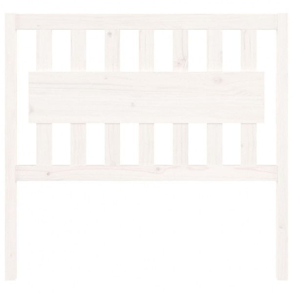Cabeceira de cama 105.5x4x100 cm madeira de pinho maciça branco M 3