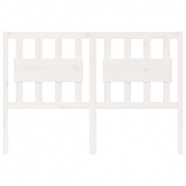 Cabecero de cama madera maciza de pino blanco 145.5x4x100 cm M 3