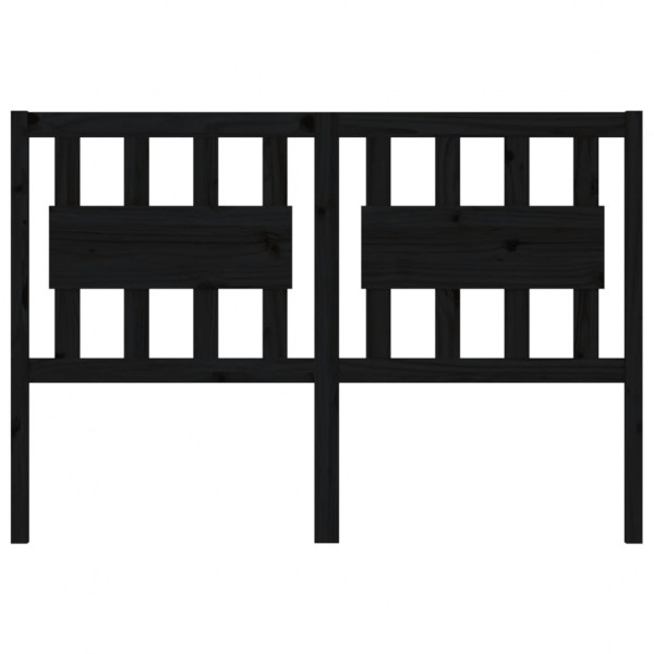 Cabecero de cama madera maciza de pino negro 145.5x4x100 cm M 3