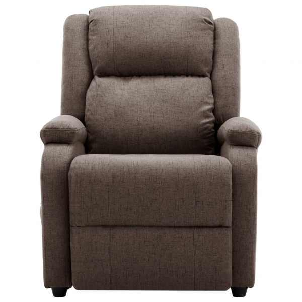 Sillón de masaje eléctrico tela gris taupé M 3