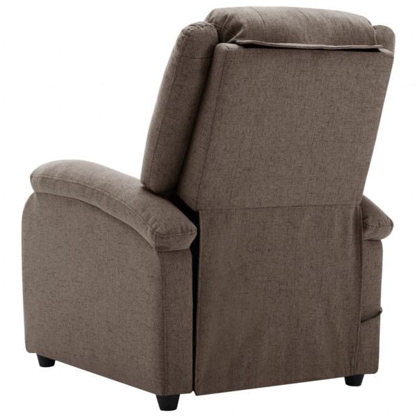 Sillón de masaje eléctrico tela gris taupé M 5